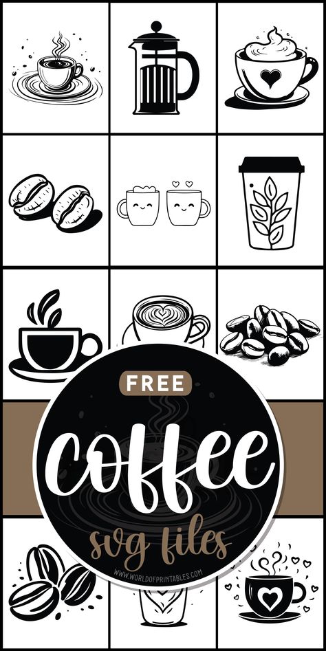 Perk up your crafting with free coffee SVG files! Explore designs as rich and satisfying as your favorite brew, perfect for adding a dash of energy to your projects. ☕✨ Coffee Mug Svg Free, Wecreat Vision Projects, Free Laser Cut Files Svg, Laser Svg Files, Coffee Svg Free, Wecreat Vision, Cricut Letters, Coffee Svg Files, Cricut Patterns