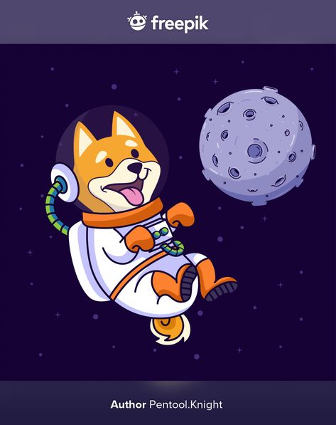 Shiba inu dog flying in the space Premiu... | Premium Vector #Freepik #vector #dog #cartoon #animals #space Dog In Space Drawing, Dog In Space, Space Dogs, Dog Flying, Flying Dog, Space Drawings, Kids Illustration, Space Dog, Dog Cartoon