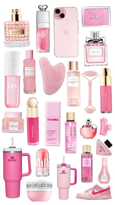 #rose #skincare #makeup #beauty #wishlist #pink #pinkaesthetic #roses #aestehthic #maquillage #wishlist2024 #pinkwishlist Pink Aesthetic Wishlist, Pink Makeup Products Aesthetic, Wishlist Pink, Rose Skincare, Girly Christmas Gifts, Beauty Wishlist, Sephora Skin Care, Pink Preppy, Pink Lifestyle