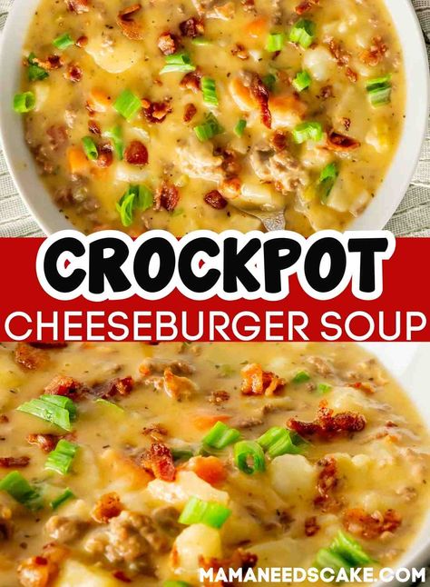 Crockpot cheeseburger soup is a delicious and comforting meal that combines the flavors of a classic cheeseburger with the warmth of cheesy hearty soup. This dish is perfect for those days when you need an easy, satisfying meal that can be whipped up in your slow cooker with minimal effort. Crockpot Cheeseburger Soup With Frozen Hashbrowns, Loaded Cheeseburger Soup, Crockpot Macaroni Cheeseburger Soup, Cheeseburger Chowder Crockpot, Cheesy Hamburger Potato Soup Crockpot, Cheeseburger Soup The Recipe Critic, Cheeseburger Crockpot, Hamburger Soup Crockpot, Crockpot Cheeseburger Soup