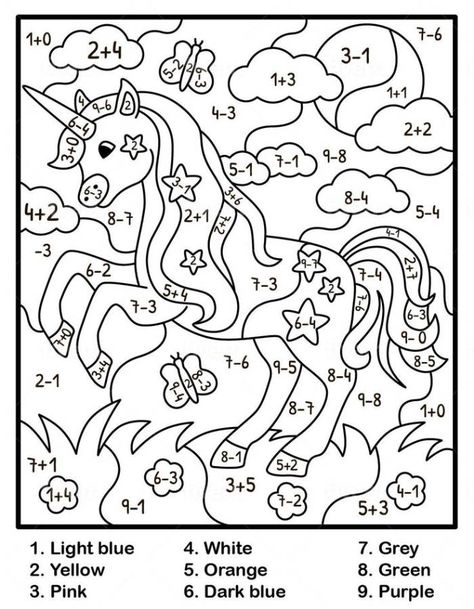 Unicorn Color By Number, Princess And Unicorn, Sparkly Background, Color By Number Printable, Christmas Mandala, Fantasy Princess, Unicorn Colors, Unicorn Kids, Unicorn Coloring Pages