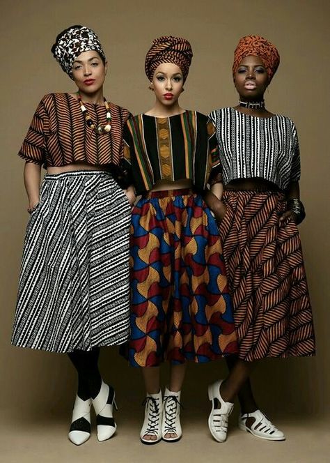 Nice Stile Pin Up, Ghanaian Fashion, African Fashion Designers, Three Women, African Fashion Ankara, African Fashion Modern, Nigerian Styles, African Inspired Fashion, African Print Dress