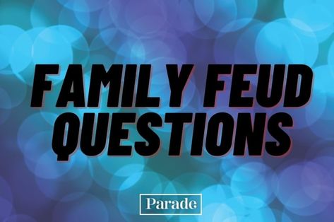 Family Feud Questions And Answers, Family Feud Questions, Family Reunion Activities, Christmas Questions, Family Games To Play, Family Feud Game, Youth Group Activities, Reunion Games, Family Reunion Games