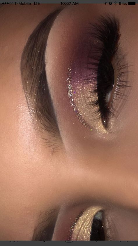 Wine Color Makeup Ideas, Lilac And Gold Makeup, Rose Gold Quince Makeup, Quinceanera Makeup Purple, Pink Glam Makeup Looks, Bridal Makeup For Blue Eyes, 2016 Makeup, Makeup Favorites, Quinceanera Planning