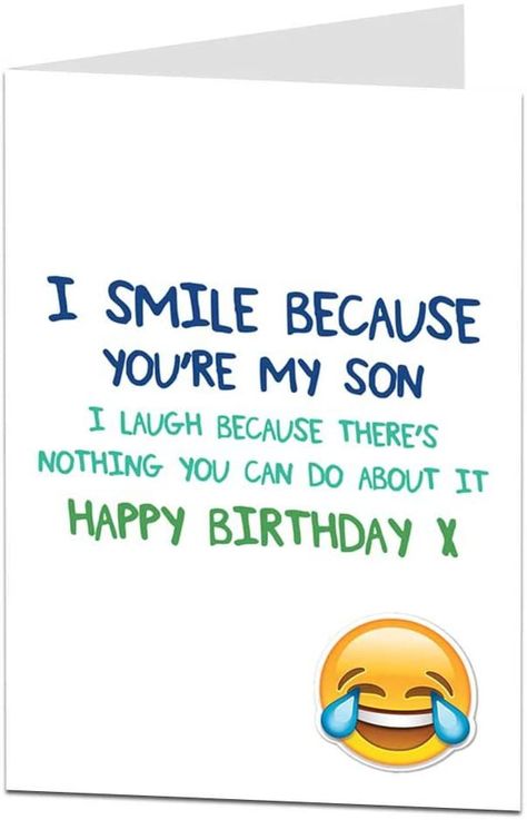 Birthday Son Funny, Happy Birthday Son Funny, Happy Birthday Son From Mom, Mom To Son, Birthday Cards For Son, Happy Birthday Son, Birthday Mom, Mom Funny, Happy Birthday Mom