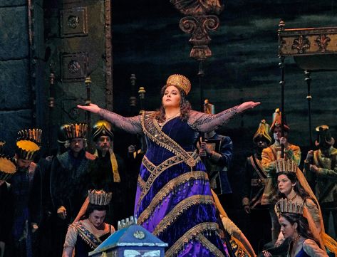 Soprano Angela Meade as Semiramide in the Met Opera production of Rossini's opera of thw same name - Photo by Ken Howard/Met Opera Dunkirk Movie, Kristin Scott Thomas, Darkest Hour, Anna Karenina, Mel Gibson, Gary Oldman, Lily James, Movie Trailer, R Movie