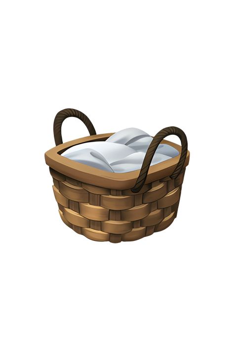 The emoji 🧺 depicts a woven basket with a handle. The basket is typically made of straw or other natural materials and has a slightly rounded shape. The handle is positioned at the top of the basket and is also made of woven material. The emoji is typically shown in a light brown or beige color, with some variations in shading to give the appearance of texture and depth. Overall, the emoji conveys a sense of simplicity, rustic charm, and practicality. Apple Emojis, Emoji Dictionary, Ios Emoji, Emoji Iphone, Icon Emoji, Emoji Wallpaper Iphone, Desktop Icons, Emoji For Instagram, Png Aesthetic