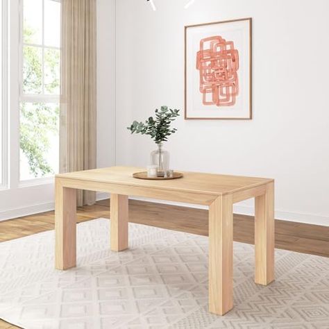 Light oak dining table