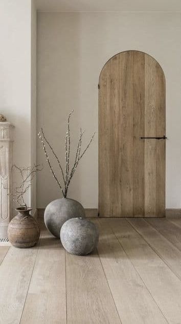 Wabi Sabi Yoga Studio, Wabi Sabi Flooring, Wabi Sabi Office, Wabi Sabi Floor, Wabi Sabi Interior, Mediterranean Interior, Rustic Vase, Mediterranean Home, Futurism