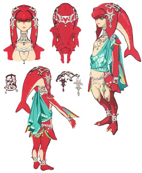 Mipha Concept from The Legend of Zelda: Breath of the Wild Breath Of The Wild Mipha, Zelda Breath Of The Wild, Zelda Art, Legend Of Zelda Breath, Zelda Breath, Game Concept Art, Twilight Princess, Concept Art Drawing, Breath Of The Wild