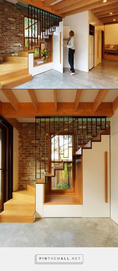 درج السلم, Sitting Nook, Staircase Interior Design, Stairs Design Interior, Staircase Storage, Stair Railing Design, Stairs Design Modern, Stairway Design, Lan Can