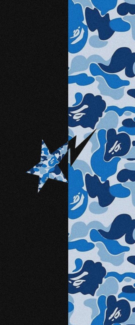 Bape Wallpaper, Camouflage, Camo, To Share, Wallpapers, Iphone, Pins, Blue, Black