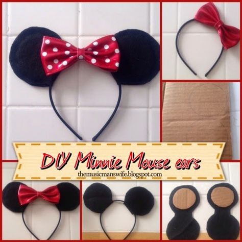 DIY Minnie Mouse ears: A last-minute Halloween costume Diy Minnie Mouse Ears, Minnie Mouse Costume Diy, Last Minute Kostüm, Miki Mouse, Cat Themed Birthday Party, Mickey Mouse Costume, Minnie Mouse Costume, Diy Costumes Women, Baby Costumes Girl