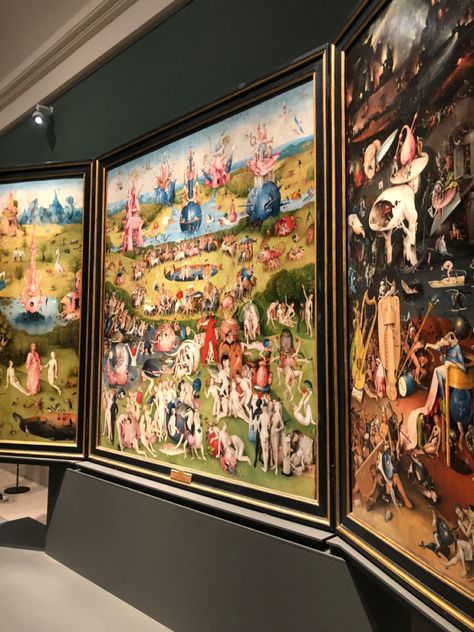 The Garden of Earthly Delights 🎨 Hieronymous Bosch, The Garden Of Earthly Delights, Earthly Delights, Garden Of Earthly Delights, Apartment Art, Hieronymus Bosch, Big Art, Historical Art, Mixed Media Projects