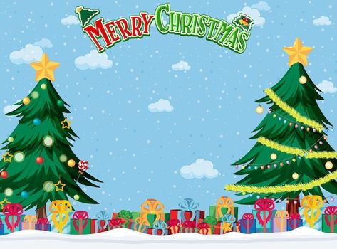 Christmas Party Tarpaulin Layout, Christmas Background Template, Tarpaulin Layout, Merry Christmas Background, Portfolio Covers, Christmas Layouts, Background Template, With Christmas Tree, Tree Saw