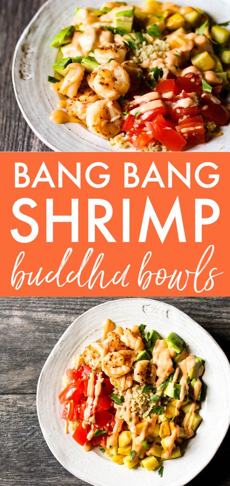 20 Minute Dinners, Bang Bang Shrimp, Buddha Bowls, Healthy Bowls, Fast Dinners, Buddha Bowl, Tasty Recipes, Bang Bang, Bowls Recipe