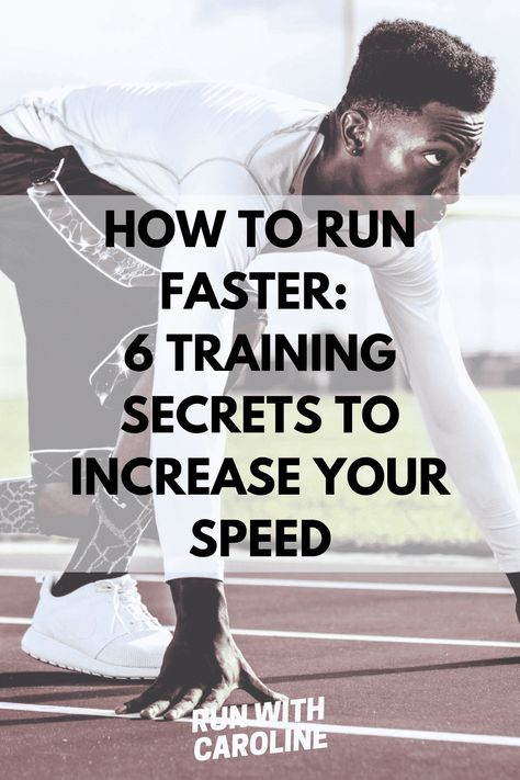 How to run faster: 6 secrets to increase your speed - Run With Caroline How To Run Faster Workouts, How To Increase Speed, Increase Running Speed, Weekly Gym Workouts, Fartlek Training, Running Endurance, Training For Runners, Hill Workout, Strength Training For Runners