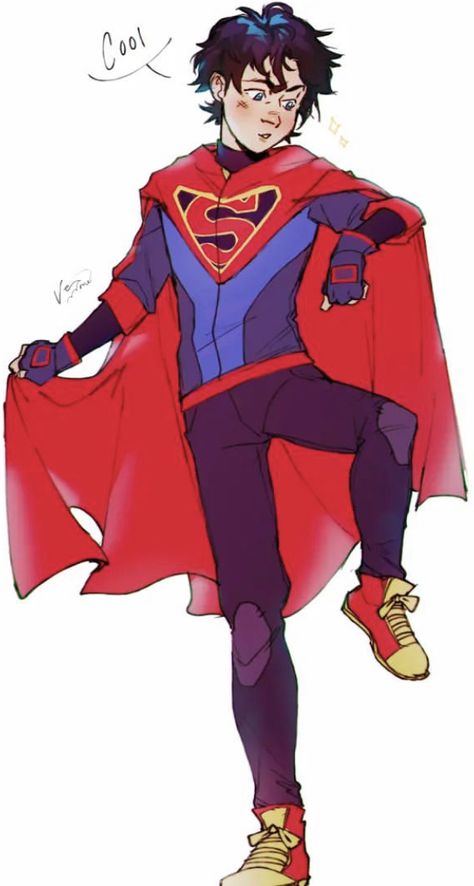 Jon Kent Redesign, Superboy Redesign, Super Sons Comic, Dc Oc Character Design, Jon Kent Fanart, Superboy Fanart, Superboy Jon Kent, Superboy Young Justice, Justice League Characters