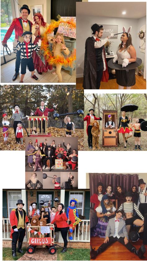 Circus Circus Family Costume, Circus Halloween Costumes, Family Circus, Family Costumes, Halloween Costume Ideas, Costume Ideas, Circus, Halloween Costume, Halloween Costumes