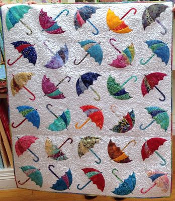 Umbrella Quilt Block, Umbrella Quilt, Beach Quilts, Accuquilt Patterns, Quirky Quilts, Holiday Quilt Patterns, 1st Of April, Beach Quilt, Quilting Blogs