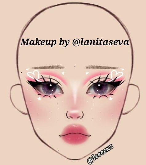 K12 Makeup, K-12 Makeup, Leeeexz Makeup, Makeup Looks Drawing, Punk Makeup Looks, Skincare Headband, Dramatic Eyeliner, Makeup Charts, Concert Makeup