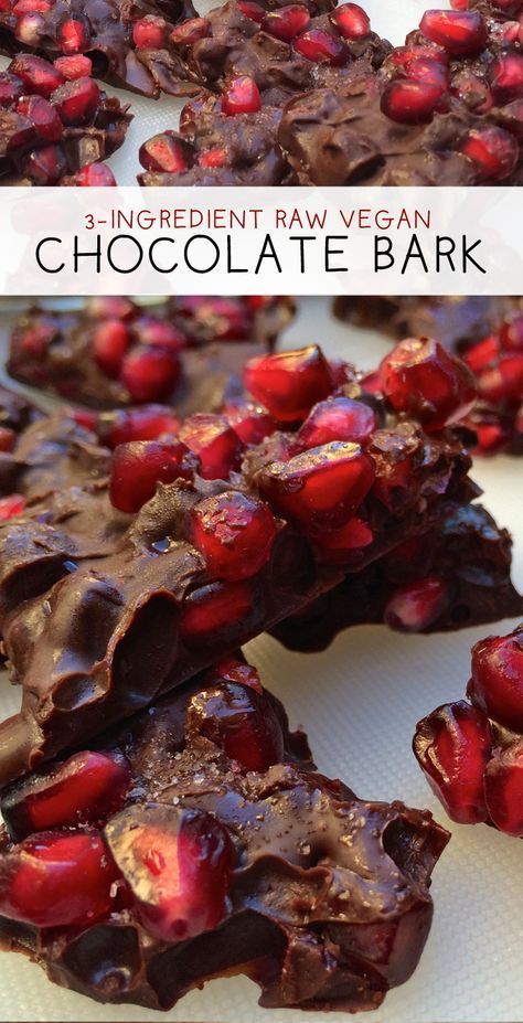 Baking Envy, Pomegranate Chocolate, Goodie Basket, Bark Recipes, Raw Treats, Chocolate Bark Recipe, Pomegranate Recipes, Raw Vegan Desserts, Mom Recipes