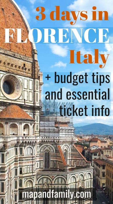 Best things to see in Florence in 3 days on a budget.Tickets for Florence museums, climbing the Duomo, seeing Michelangelo's David in Florence. Free things to do and best views. #Florence #Italy #Florenceonabudget #citybreak #familytravel #Duomo #Accademia #Uffizi. 3 Days In Florence, Michelangelo's David, Florence Italy Travel, Florence Travel, Italy Travel Tips, Italy Travel Guide, Voyage Europe, Destination Voyage, Visit Italy