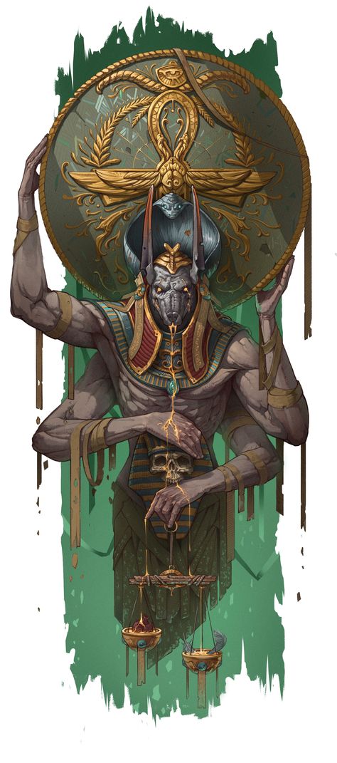 Anubis Drawing, Egyptian Anubis, Egypt Concept Art, Egyptian Mummies, Dungeons And Dragons Classes, Ancient Egypt Art, Ancient Egyptian Gods, Egyptian God, Egypt Art