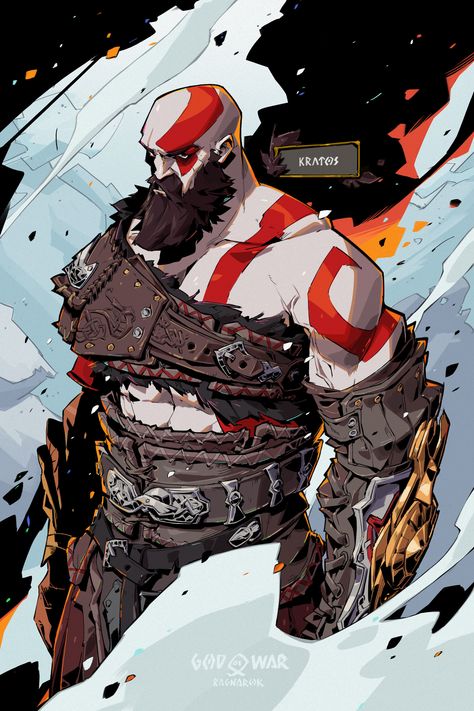 ArtStation - God of War x Hades Kratos Hades 2, God Of Wars, Anime Kawaii, Greek Mythology, Game Character, Character Concept, Character Illustration, Gundam, Game Art