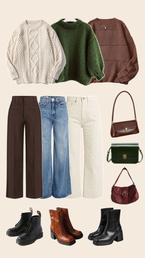 20 FALL OUTFITS TRENDY FOR OLDER WOMEN - valemoods Autumn Outfits, Fall Fits, Winter Fits, Fall 2024, Fall Outfit, Work Outfits, Fit Inspo, New Style, Capsule Wardrobe