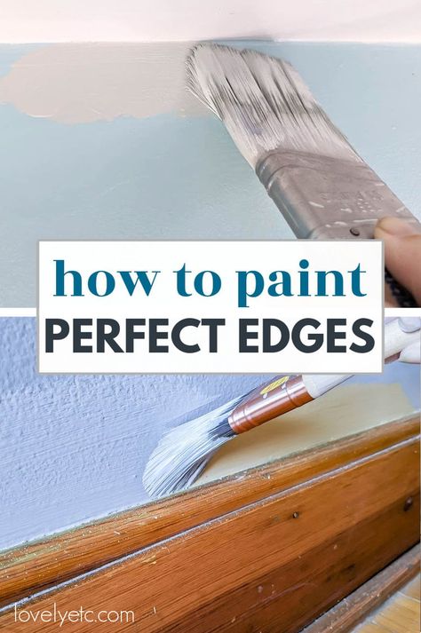 How To Prep For Painting Walls, How To Repaint Trim, Painting A Room For Beginners, Painting Tips Walls Interiors, Painting Hacks For Walls, Painting Tips Walls, Painting Trim Tips, Tips For Painting A Room, Painting Woodwork