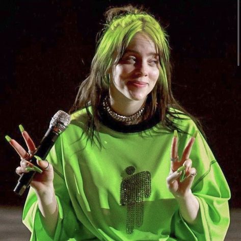 Green Hair, Billie Eilish, Green, Hair