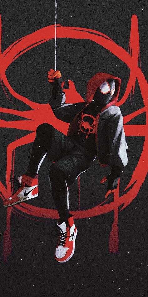 Spiderman Pfp Miles, Spiderman And Spider Gwen, Dope Wallpaper, Spiderman Comic Art, Image Spiderman, Spiderman Drawing, Spiderman Theme, Miles Spiderman, Spiderman Art Sketch