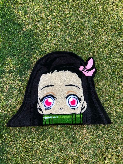 Tufting Ideas Anime, Rug Tufting Ideas Anime, Anime Rug Tufting, Anime Punch Needle, Tuft Rugs, Anime Rug, Tufting Ideas, Rug Tufting, Rug Hooking Designs