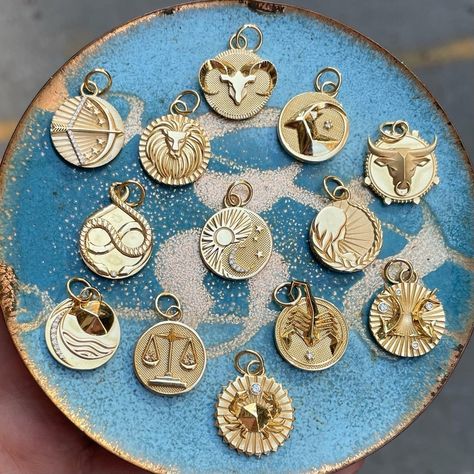 FoundRae (@foundrae) • Instagram photos and videos Sun Moon And Rising, Rising Sign, Qhd Wallpaper, Astrological Symbols, Sun Sign, Coin Jewelry, Jewelry Photography, Sun Moon, Jewelry Crafts