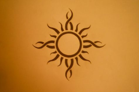 Godsmack Sun tattoo Nordic Sun Tattoo, Godsmack Sun Tattoo, Sun Belly Tattoo, Sun Around Belly Button Tattoo, Sun Belly Button Tattoo, Gothic Sun Tattoo, Tattoo Around Belly Button, Godsmack Tattoo, Beach Tats