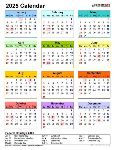 Free printable yearly calendar template for 2025. Each month in a different color ("rainbow calendar") to reflect the changing of the seasons. Calendar 2025 With Holidays, 2025 Calendar Printable Free Mini, Calander 2025 Design Printable, 2025 Calander Printable, Year Planner 2025, 2025 Yearly Calendar, Free Printable Calendar Templates 2025, Free Printable 2024 Calendar, Free Printable 2025 Calendar