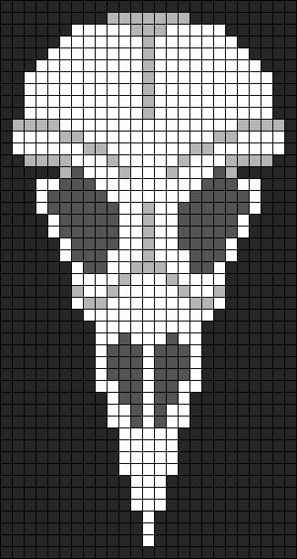 Skeleton Grid Pattern, Creepy Alpha Pattern, Skull Knitting Chart, Crochet Pixel Pattern Black And White, Creepy Perler Beads, Crow Alpha Pattern, Spooky Alpha Pattern, Goth Alpha Pattern, Skull Knitting Pattern