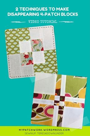 Disappearing 4 Patch Quilt, Disappearing 4 Patch, Disappearing Blocks, 4 Patch Quilt, Patchwork Projects, Apron Patterns, Block Quilts, 9 Patch Quilt, Basic Quilt