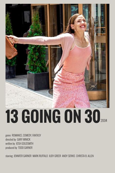 13 To 30 Movie, 13 Going On 30 Poster Art, 13 On Going 30, 13 Going On 30 Movie Poster, 13 Going On 30 Aesthetic Poster, 13going On 30, 13 Going In 30, Rom Com Movie Posters, 13 Going On 30 Poster