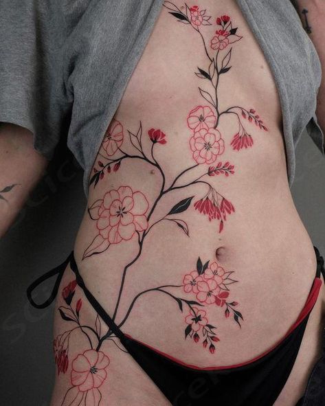 It was one of my AVAILABLE designs ♥️ Find more in highlights Booking is open for London! #tattoo #redtattoo #tattooart #tattooartist #tattooinspo #tattoosketch #londontattoo  ... more Flower And Line Tattoo, Hip Tattoos Women Unique, Tattoos Women Unique, Shoulder Cap Tattoo, Floral Back Tattoos, Tattoo Floral, Hip Tattoos, Hip Tattoos Women, London Tattoo