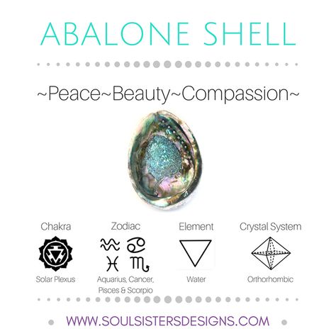 Abalone Shell Pisces Scorpio, Crystal System, Metaphysical Healing, Gemstone Meanings, Crystals Stones, Crystal Therapy, Solar Water, Healing Crystal Jewelry, Crystal Healing Stones