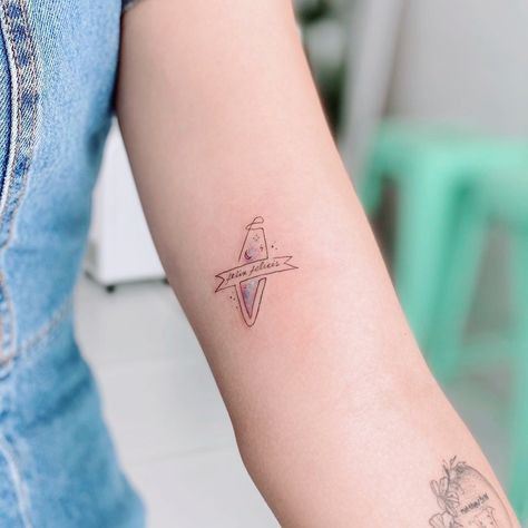 Harry Potter Fine Line Tattoo, Fine Line Harry Potter Tattoo, Felix Felicis Tattoo, Rat Tattoo, Felix Felicis, Hp Tattoo, Potter Tattoo, Fine Line Tattoo, Harry Potter Tattoo