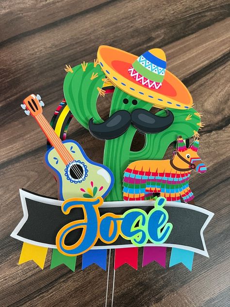 Fiesta Cake Topper Taco Fiesta Piñata Birthday Topper - Etsy Guatemala Fiesta Cake Topper, Fiesta Cake, Birthday Topper, Centerpiece Decorations, Bingo, Guatemala, Cake Topper, Puerto Rico, Cake Toppers