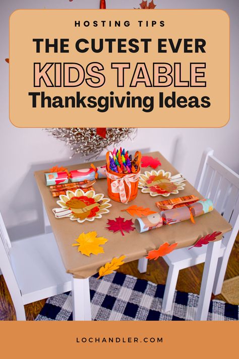 Thanksgiving Kids Table Ideas, Thanksgiving Kids Table Decorations, Kids Table Decorations, Paint Kids Table, Kids Table Set, Ideas For Thanksgiving, Thanksgiving Kids Table, Table Decoration Ideas, Party Crackers