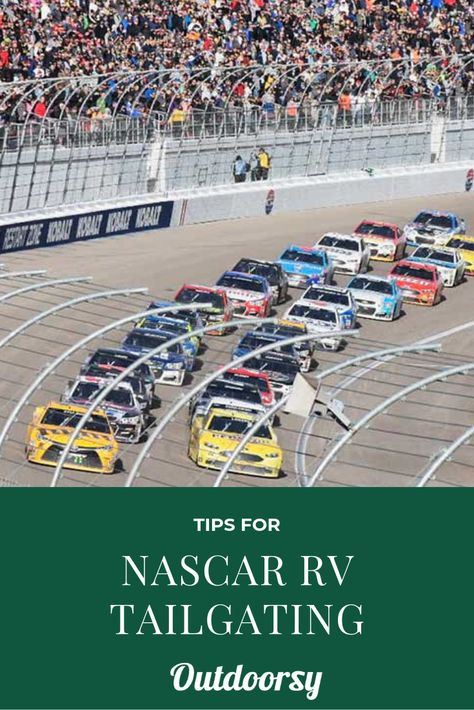 If you're headed to a Nascar race and plan on taking your RV or renting one with Outdoorsy, these are the tips you need for the best weekend adventure at the race track. Olympic Games Sports, Nascar Race, Dale Earnhardt Jr, European Football, Rv Travel, Dale Earnhardt, Nascar Racing, Rv Camping, College Basketball