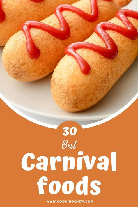 It’s time to make some fun carnival foods for the school carnival or to bring that festival fiesta fun into your home for a day with these recipes! Ready to have some fun? Let's get started! Healthy Carnival Food Ideas, Carnival Eats Recipes Fair Foods, Fall Concession Stand Food, Fall Festival Foods To Sell, Fall Carnival Food Ideas, Carnival Appetizers, Fall Festival Food Ideas To Sell, Festival Food Ideas To Sell, Carnival Food Ideas Concession Stands