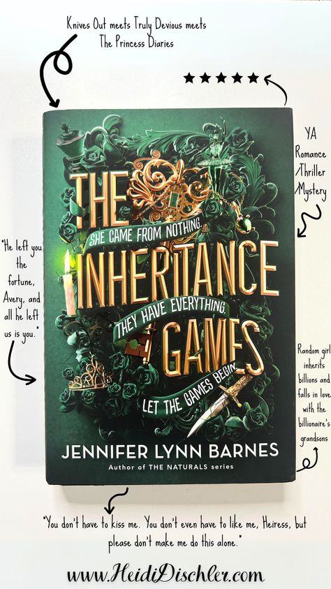 The Heritance Games, The Inheritance Games Book, The Inheritance Games Series, When Breath Becomes Air, Jennifer Lynn Barnes, Book Reading Journal, High School Survival, The Inheritance Games, Inheritance Games