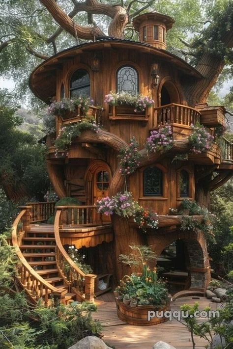 Tree House Designs For Kids, Cottage Reference, Treehouse Mansion, Treehouse Aesthetic, Adult Treehouse, Fantasy Cabin, Treehouse Construction, Treehouse Design, Luxury Tree Houses