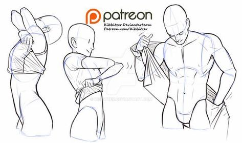 Undressing reference sheet by Kibbitzer on DeviantArt 남성 근육, Anatomy Poses, Poses References, Anatomy Drawing, Character Poses, Figure Drawing Reference, Body Drawing, Anatomy Reference, Art Poses